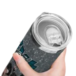 custom-philadelphia-eagles-kiss-band-silver-skinny-tumbler-best-selling.webp