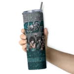 custom-philadelphia-eagles-kiss-band-silver-skinny-tumbler-best-selling.webp