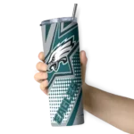 custom-philadelphia-eagles-web-stripes-green-white-skinny-tumbler-best-selling.webp