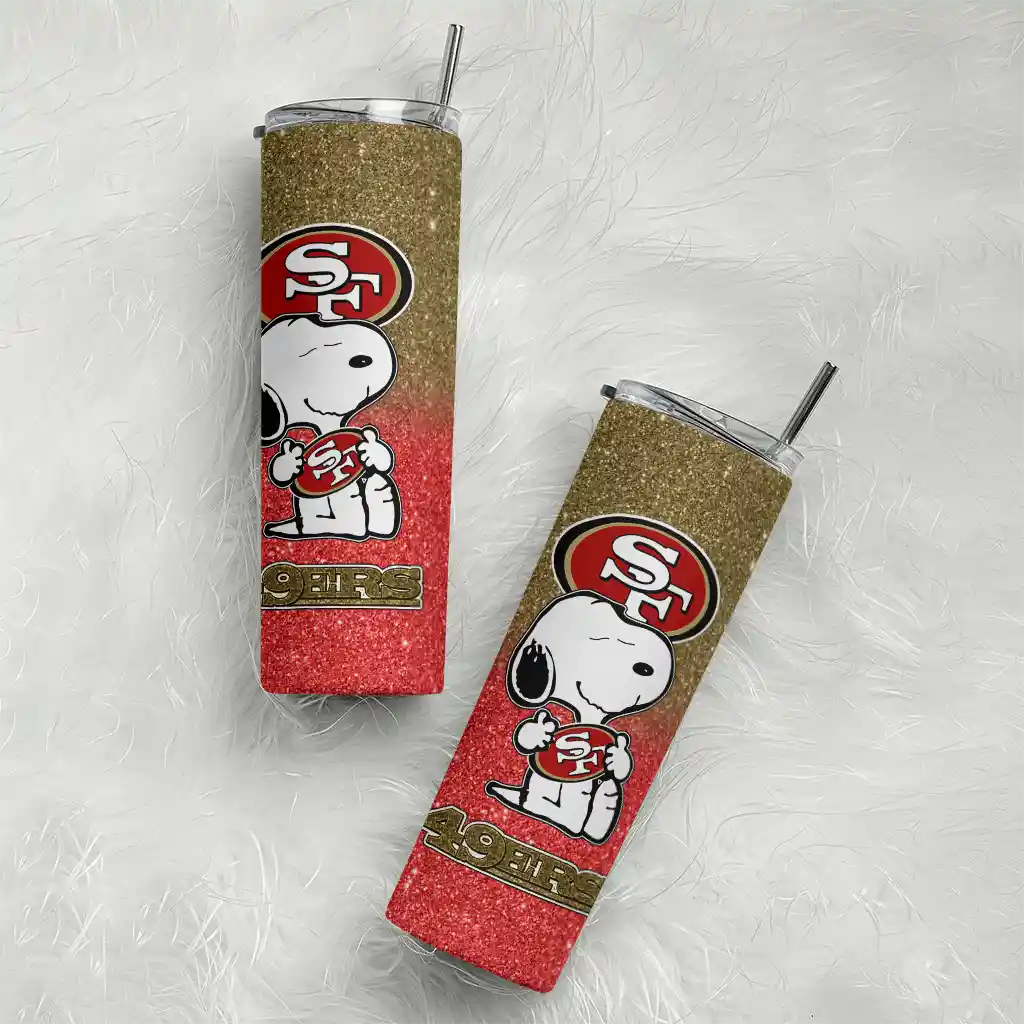 custom-san-francisco-49ers-snoopy-attitude-red-skinny-tumbler-top-rated.webp