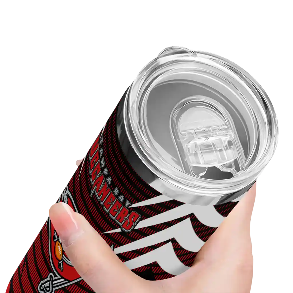 custom-tampa-bay-buccaneers-chevron-stripes-red-skinny-tumbler-high-quality.webp
