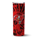custom-tampa-bay-buccaneers-metallic-grid-red-skinny-tumbler-best-selling.webp
