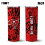 custom-tampa-bay-buccaneers-metallic-grid-red-skinny-tumbler-best-selling.webp