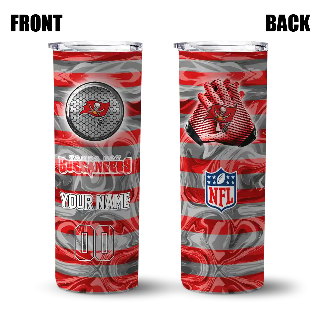 custom-tampa-bay-buccaneers-patterned-waves-red-skinny-tumbler-fashion-forward.webp