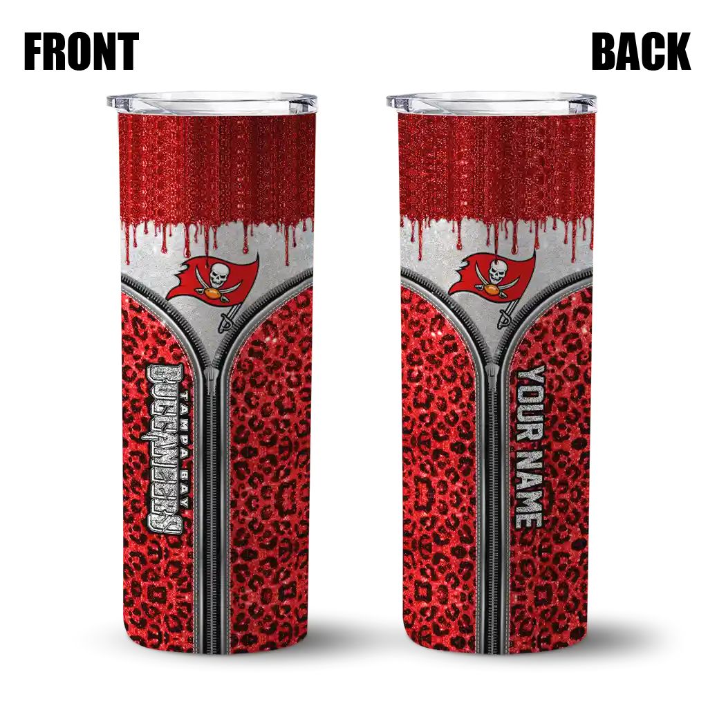 custom-tampa-bay-buccaneers-sparkle-drip-red-skinny-tumbler-fashion-forward.webp