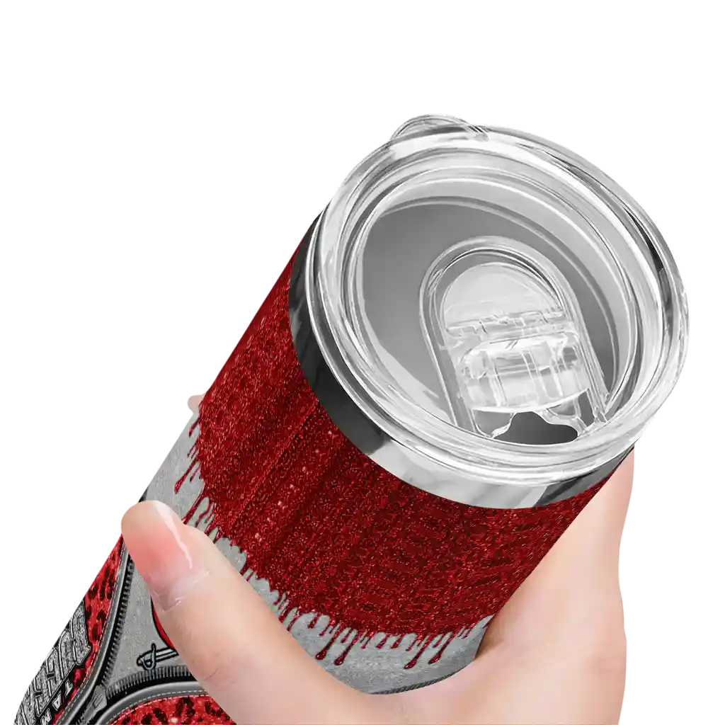 custom-tampa-bay-buccaneers-sparkle-drip-red-skinny-tumbler-high-quality.webp