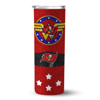 Tampa Bay Buccaneers Skinny Tumbler - Custom Star Cluster Red
