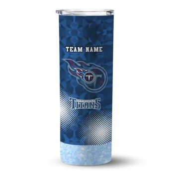 Tennessee Titans Skinny Tumbler - Custom Starburst Tiles Navy