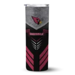 customized-arizona-cardinals-hexagon-honeycomb-red-black-skinny-tumbler-best-selling.webp