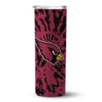 customized-arizona-cardinals-metallic-grid-red-skinny-tumbler-best-selling.webp