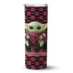 customized-arizona-cardinals-yoda-cozy-red-black-skinny-tumbler-best-selling.webp