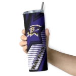 customized-baltimore-ravens-web-stripes-purple-white-skinny-tumbler-best-selling.webp