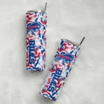 customized-buffalo-bills-claw-marks-blue-white-skinny-tumbler-best-selling.webp
