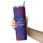 customized-buffalo-bills-metallic-grid-blue-skinny-tumbler-best-selling.webp