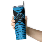 customized-carolina-panthers-camo-texture-blue-skinny-tumbler-best-selling.webp