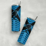customized-carolina-panthers-camo-texture-blue-skinny-tumbler-best-selling.webp