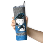 customized-carolina-panthers-snoopy-attitude-blue-skinny-tumbler-best-selling.webp