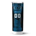 customized-carolina-panthers-stacked-diamond-blue-skinny-tumbler-best-selling.webp