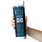 customized-carolina-panthers-stacked-diamond-blue-skinny-tumbler-best-selling.webp