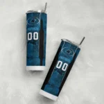 customized-carolina-panthers-stacked-diamond-blue-skinny-tumbler-best-selling.webp