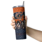 customized-chicago-bears-kiss-band-orange-skinny-tumbler-best-selling.webp