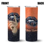 customized-chicago-bears-sparkle-lips-blue-skinny-tumbler-best-selling.webp