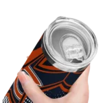 customized-chicago-bears-web-stripes-blue-white-skinny-tumbler-best-selling.webp