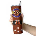 customized-cincinnati-bengals-star-cluster-orange-skinny-tumbler-best-selling.webp