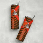 customized-cleveland-browns-camo-texture-brown-skinny-tumbler-best-selling.webp