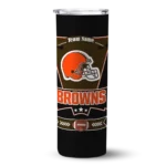 customized-cleveland-browns-helmet-belt-brown-black-skinny-tumbler-best-selling.webp
