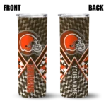 customized-cleveland-browns-monogram-burst-brown-white-skinny-tumbler-best-selling.webp