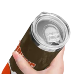 customized-cleveland-browns-torn-band-brown-white-skinny-tumbler-best-selling.webp