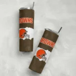 customized-cleveland-browns-torn-band-brown-white-skinny-tumbler-best-selling.webp