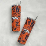 customized-denver-broncos-metallic-grid-orange-skinny-tumbler-best-selling.webp