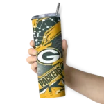 customized-green-bay-packers-helmet-clash-green-skinny-tumbler-best-selling.webp
