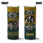 customized-green-bay-packers-kiss-band-gold-skinny-tumbler-best-selling.webp
