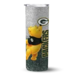 customized-green-bay-packers-winnie-the-pooh-green-gray-skinny-tumbler-best-selling.webp