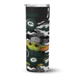 customized-green-bay-packers-yoda-camo-green-black-skinny-tumbler-best-selling.webp