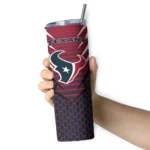 customized-houston-texans-chevron-stripes-blue-skinny-tumbler-best-selling.webp