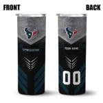 customized-houston-texans-hexagon-honeycomb-blue-black-skinny-tumbler-best-selling.webp