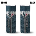 customized-houston-texans-sparkle-drip-blue-skinny-tumbler-best-selling.webp
