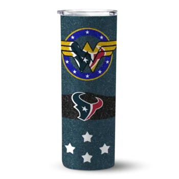 Houston Texans Skinny Tumbler - Customized Star Cluster Blue