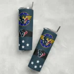 customized-houston-texans-star-cluster-blue-skinny-tumbler-best-selling.webp
