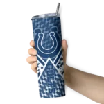 customized-indianapolis-colts-monogram-burst-blue-white-skinny-tumbler-best-selling.webp