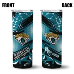 customized-jacksonville-jaguars-helmet-clash-teal-skinny-tumbler-best-selling.webp