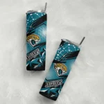 customized-jacksonville-jaguars-helmet-clash-teal-skinny-tumbler-best-selling.webp