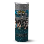 customized-jacksonville-jaguars-kiss-band-black-skinny-tumbler-best-selling.webp