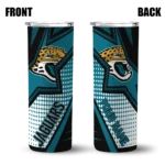 customized-jacksonville-jaguars-web-stripes-teal-white-skinny-tumbler-best-selling.webp