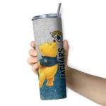 customized-jacksonville-jaguars-winnie-the-pooh-teal-gray-skinny-tumbler-best-selling.webp