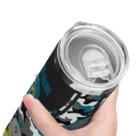 customized-jacksonville-jaguars-yoda-camo-teal-black-skinny-tumbler-best-selling.webp